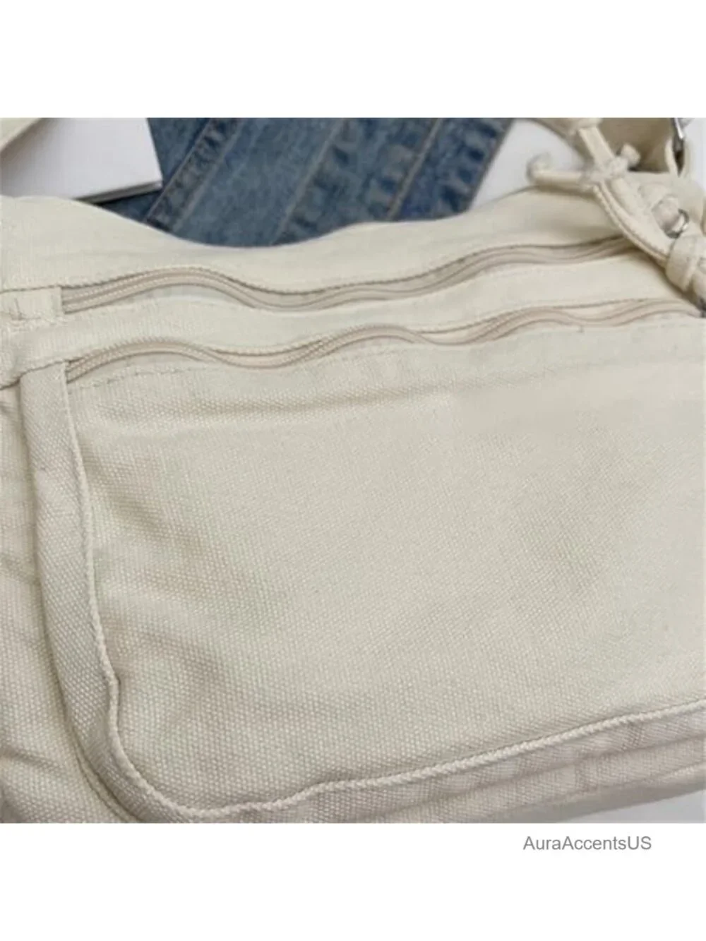 Canvas Shoulder Bag Tote Purse Slouchy Hobo Crossbody Work Commute Handbag